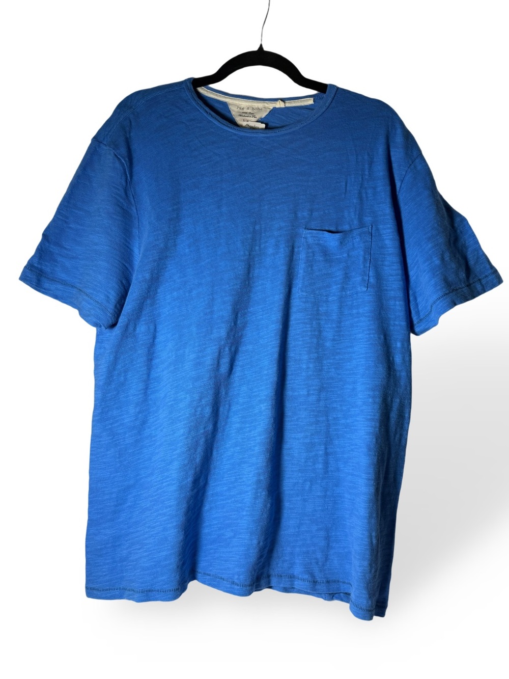 Rag & Bone Electric Blue Short-Sleeve Pocket Tee